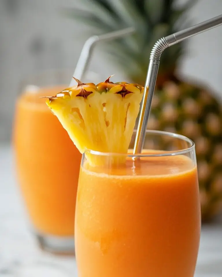 Refreshing Carrot Ginger Pineapple Juice Recipe