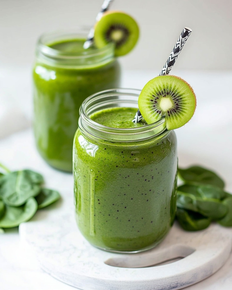 Refreshing Spinach Kiwi Smoothie Recipe - Recipe Image