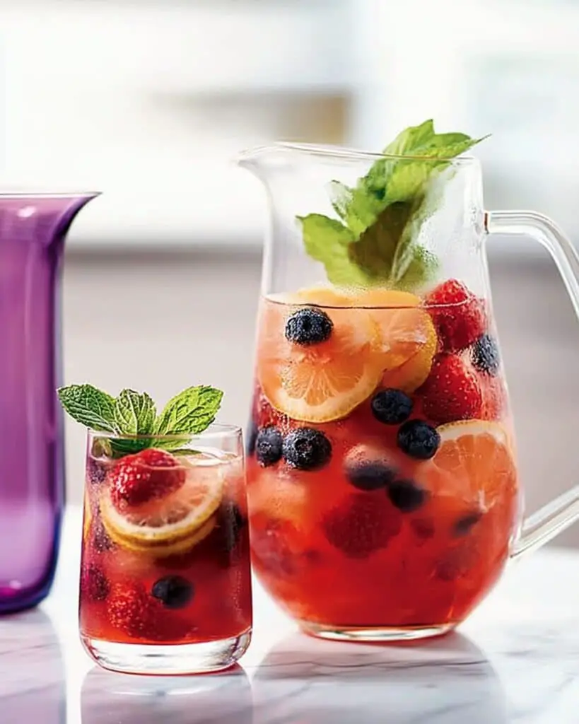 Apple, Mint, and Grape Punch Recipe