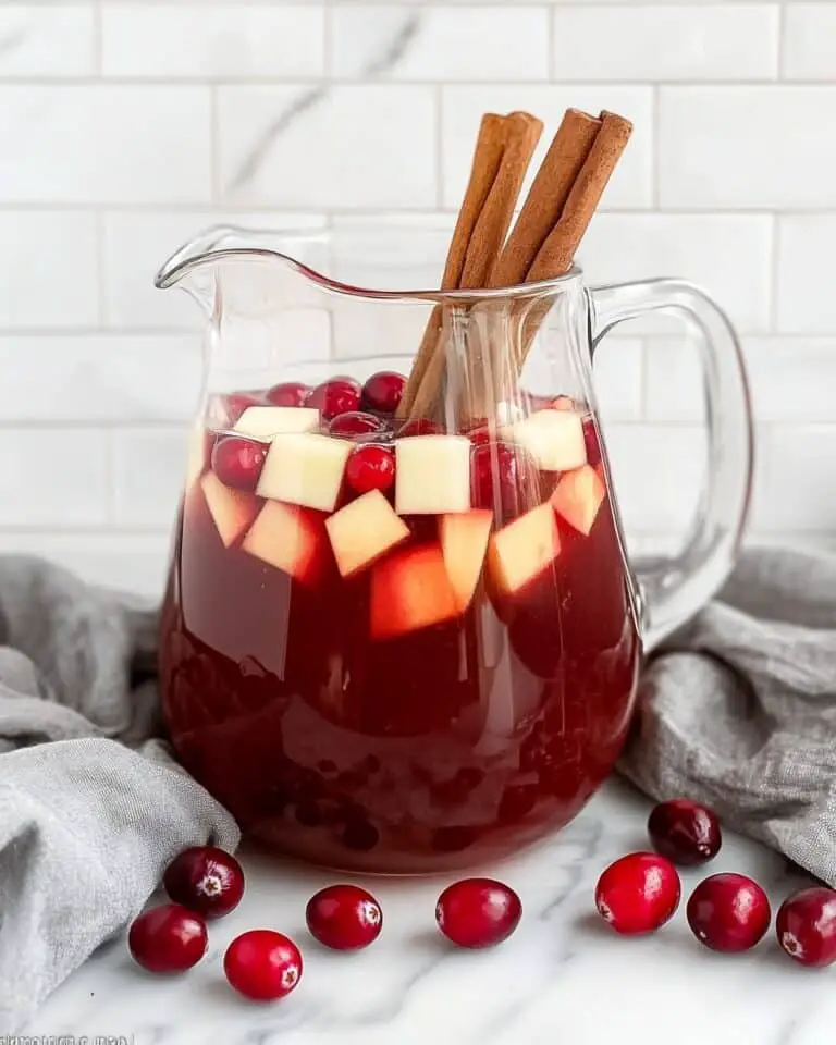 Sparkling Cranberry Apple Cider Punch Recipe