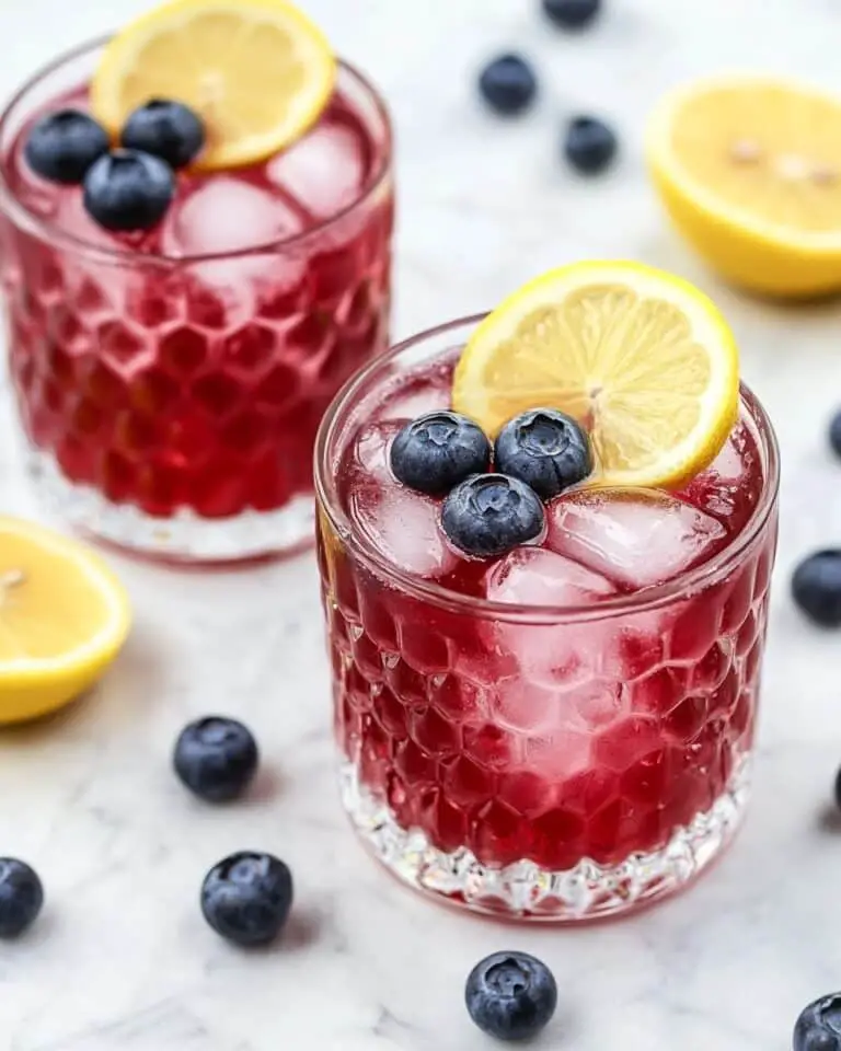 Crisp & Refreshing Lemon Blueberry Mocktail Recipe