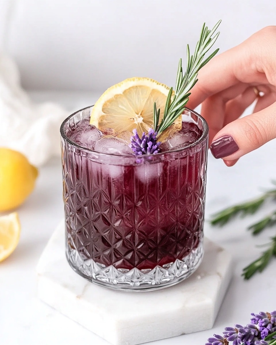 Lavender Lemon Mocktail with Blueberry-Lavender Syrup Recipe - Recipe Image