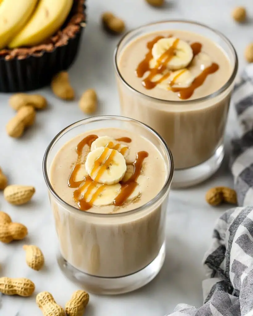 Creamy Peanut Butter Banana Smoothie Recipe
