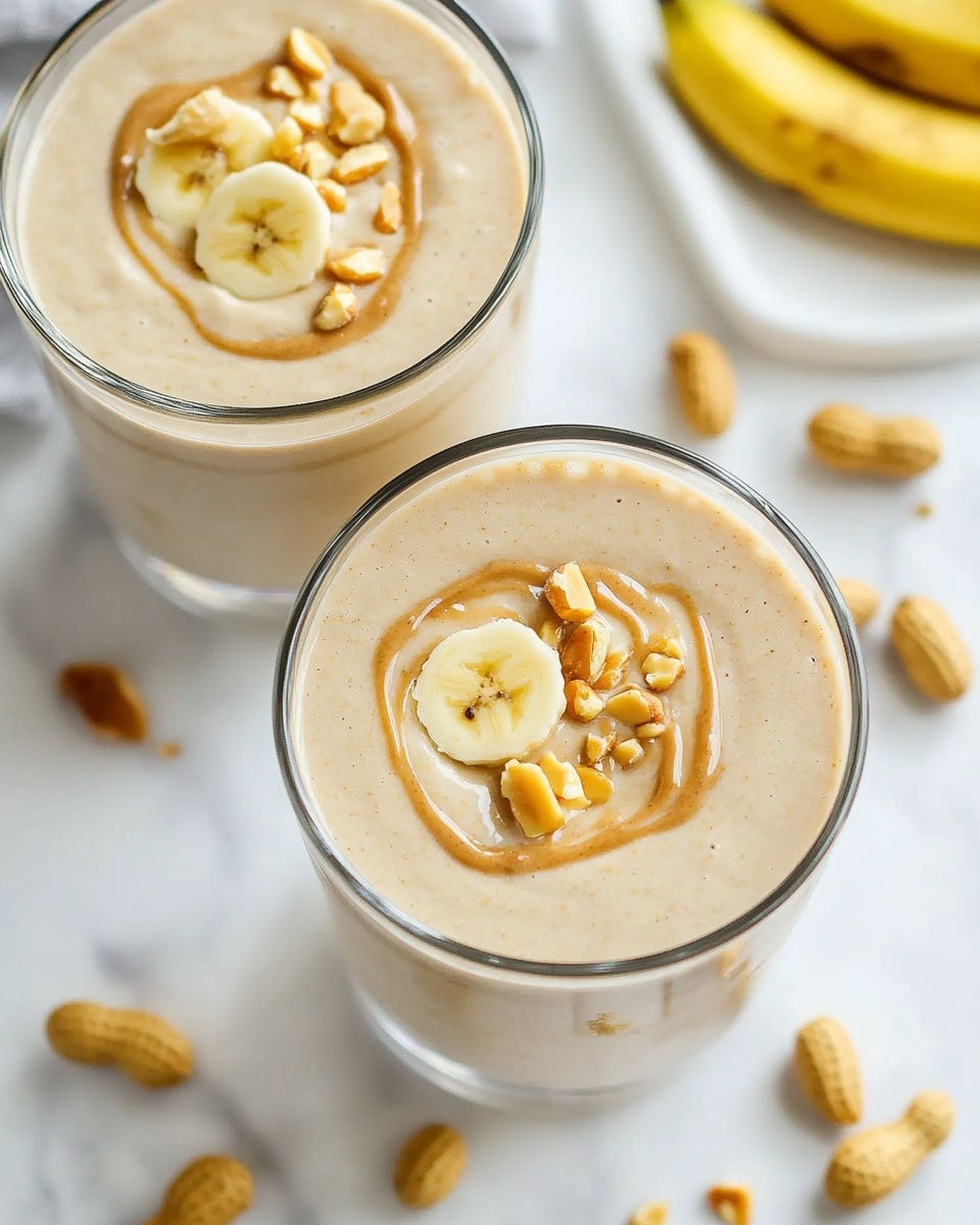 Creamy Peanut Butter Banana Smoothie Recipe - Recipe Image