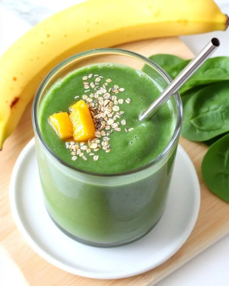 Nutrient-Packed Spirulina Green Smoothie with Mango Recipe