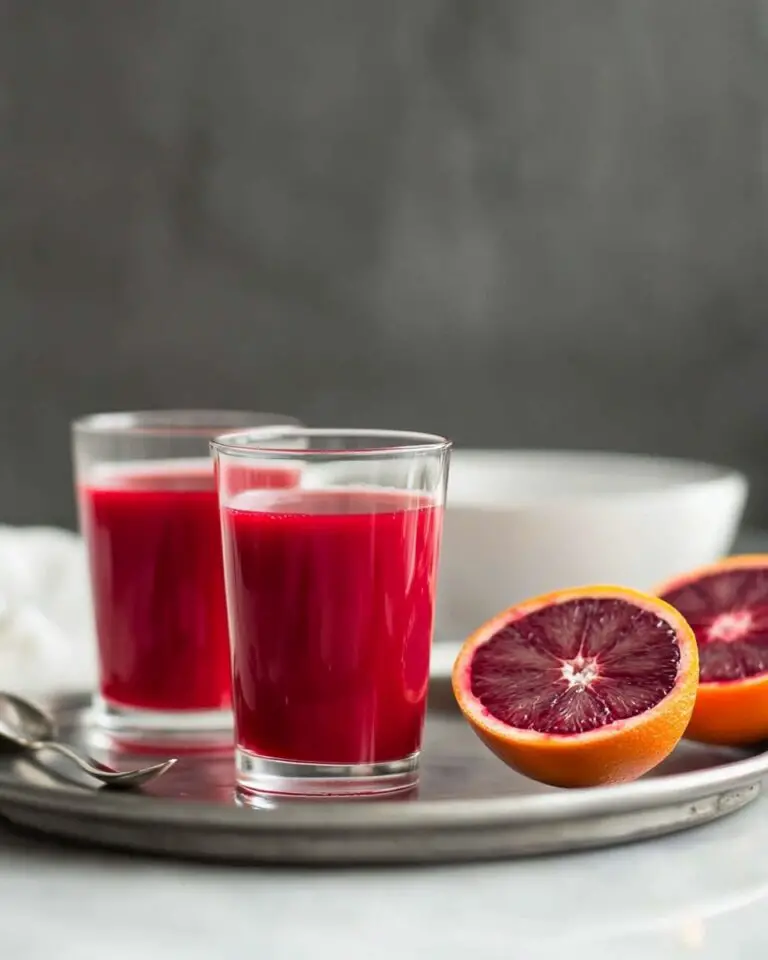 Vibrant Beet & Carrot Juice with Blood Orange, Lemon, Turmeric, and Ginger Recipe
