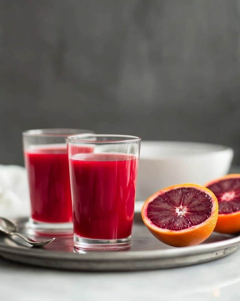 Vibrant Beet & Carrot Juice with Blood Orange, Lemon, Turmeric, and Ginger Recipe