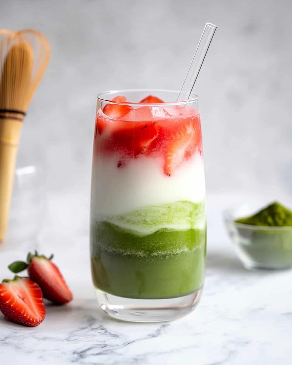 Strawberry Matcha Latte Recipe - Recipe Image