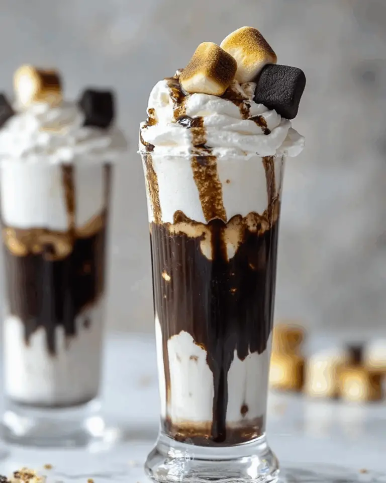 S’mores Stout Milkshake with Chocolate Ganache and Toasted Marshmallows Recipe