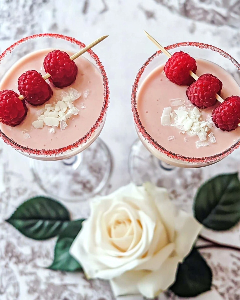 White Chocolate Raspberry Martini Recipe - Recipe Image
