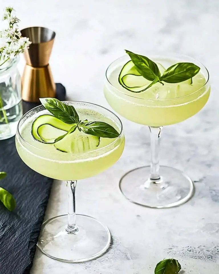 Cucumber Basil Martini Recipe