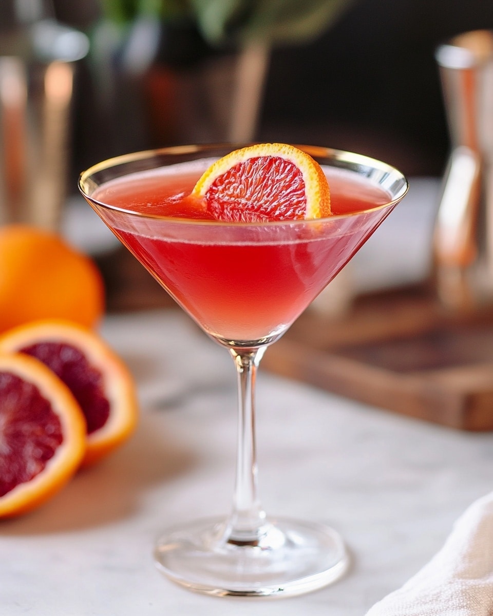 Blood Orange Martini Recipe - Recipe Image
