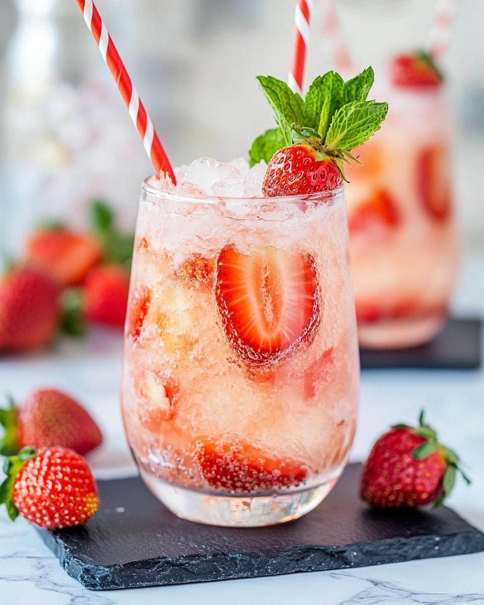 Fresh Strawberry Rosé Sangria Recipe - Recipe Image
