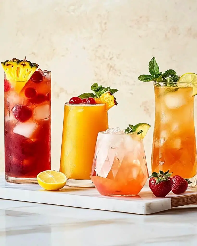Rosé Cooler with Berries, Lemonade, Gin, and Campari Recipe