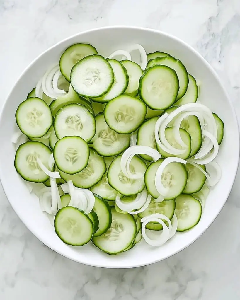 Crisp Cucumber Salad with Dill and White Vinegar Recipe