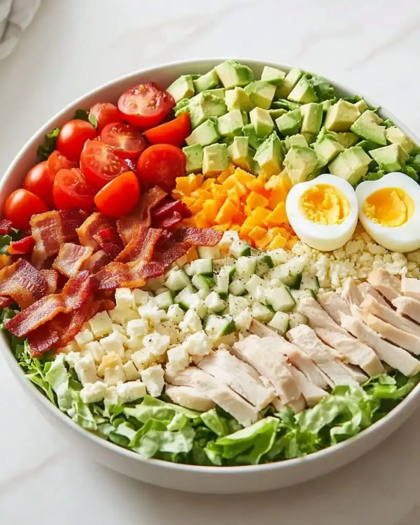 Classic Cobb Salad with Bacon, Chicken, and Blue Cheese Recipe