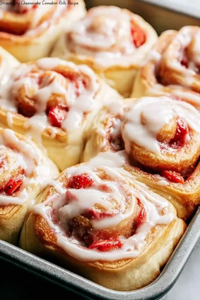 Strawberry Cheesecake Cinnabon Rolls Recipe