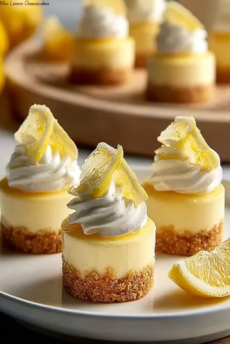Mini Lemon Cheesecakes