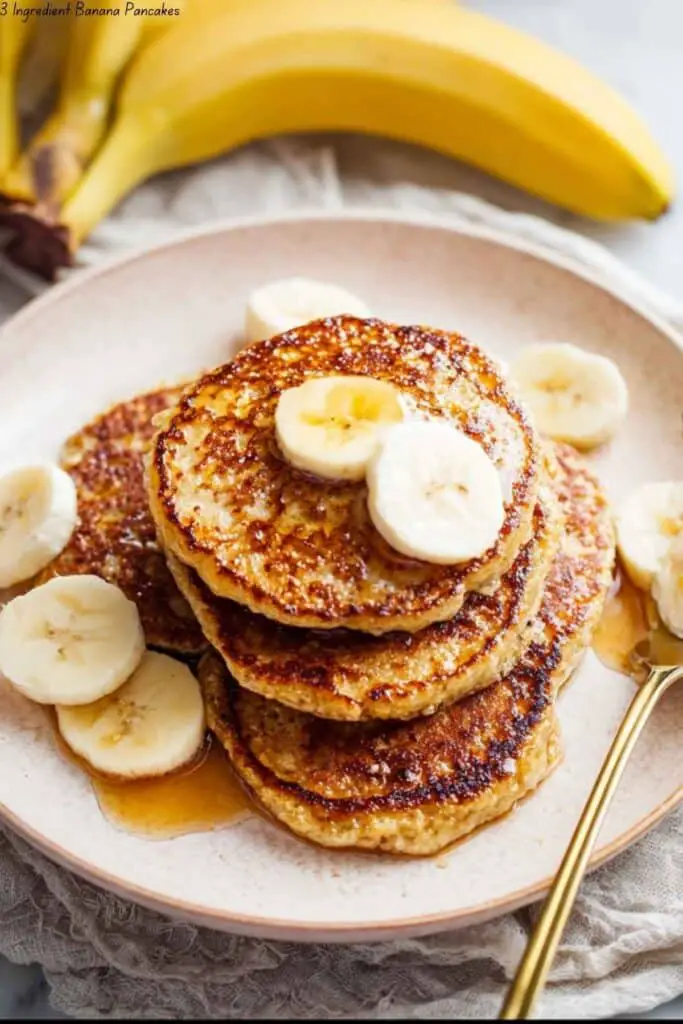 3 Ingredient Banana Pancakes
