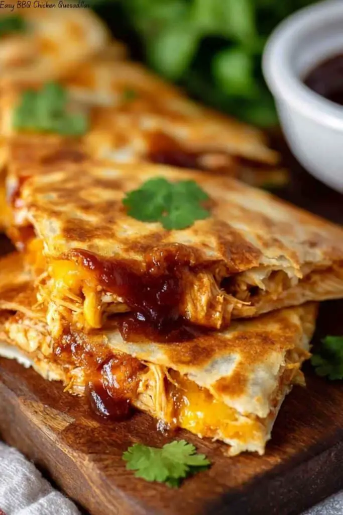 Easy BBQ Chicken Quesadillas