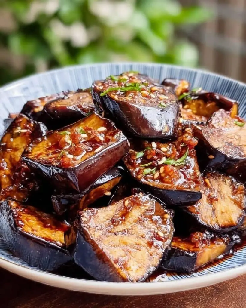 Irresistible Sticky Garlic Eggplant Recipe