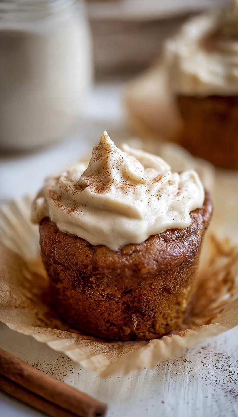 Pumpkin Dream Cupcakes with Espresso Cream Cheese Frosting Recipe - Recipe Image