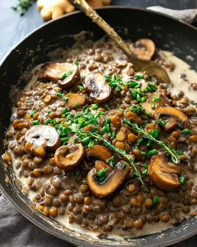 Lentil Mushroom Stroganoff Recipe