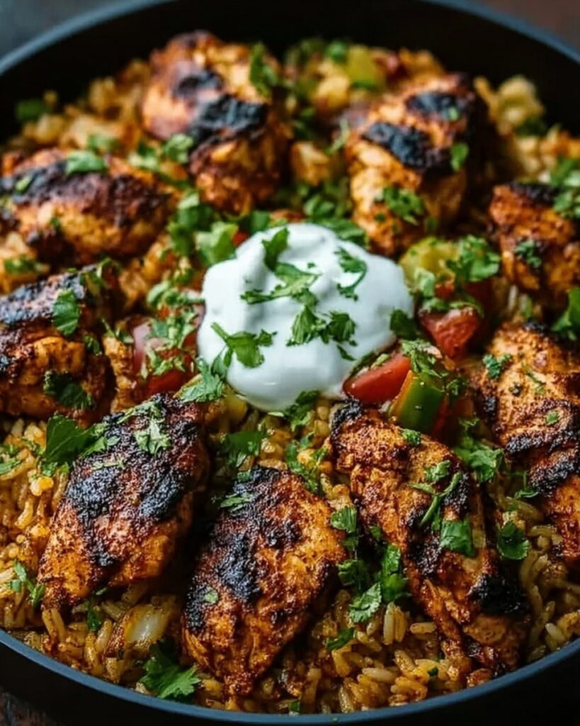 One Pot Shawarma Chicken and Rice Recipe