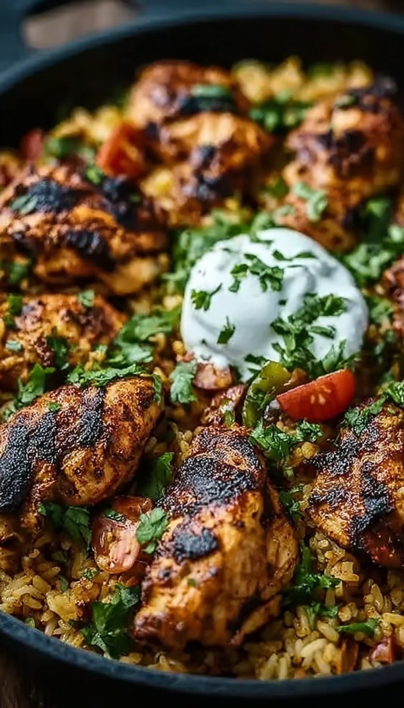 One Pot Shawarma Chicken and Rice Recipe - Recipe Image