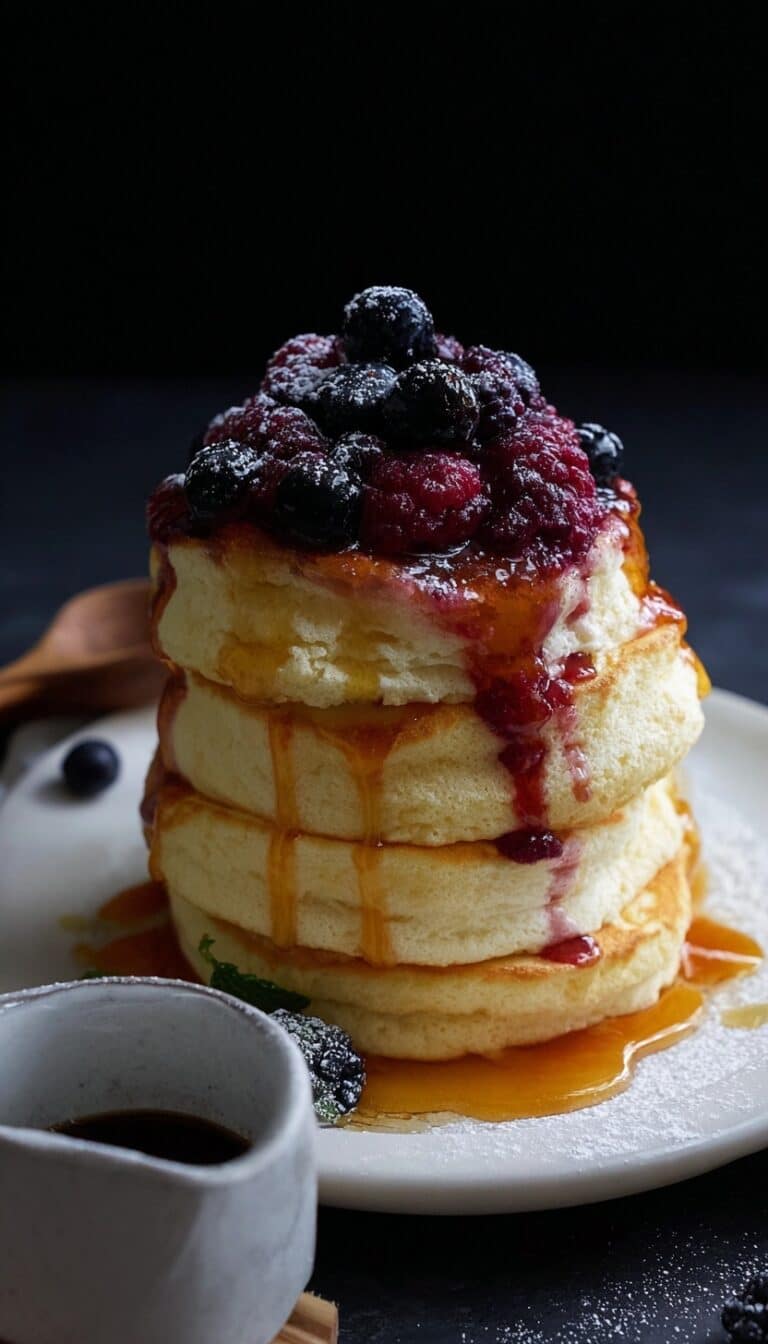 Fluffy Japanese Soufflé Pancakes Recipe