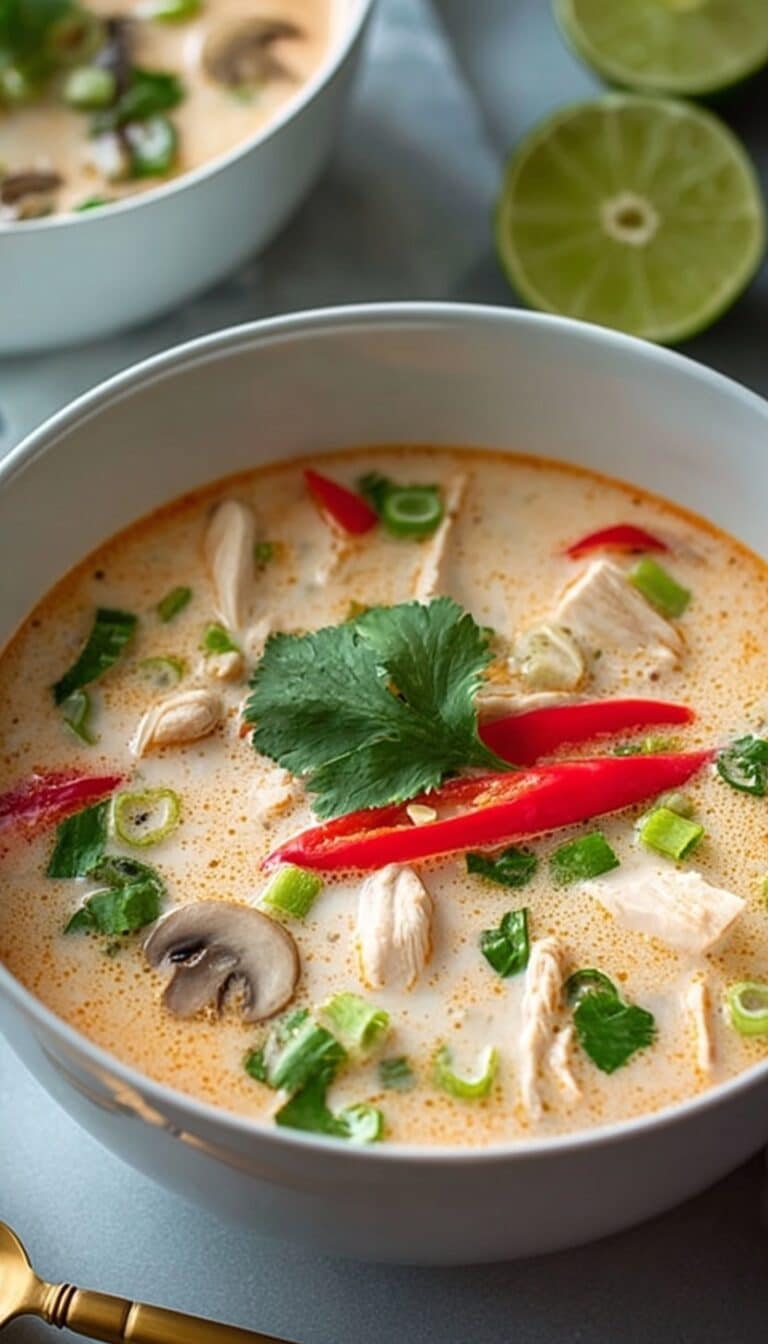 Crockpot Thai Coconut Chicken Soup Recipe