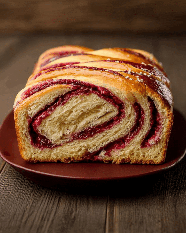 Raspberry Swirl Brioche Loaf Recipe