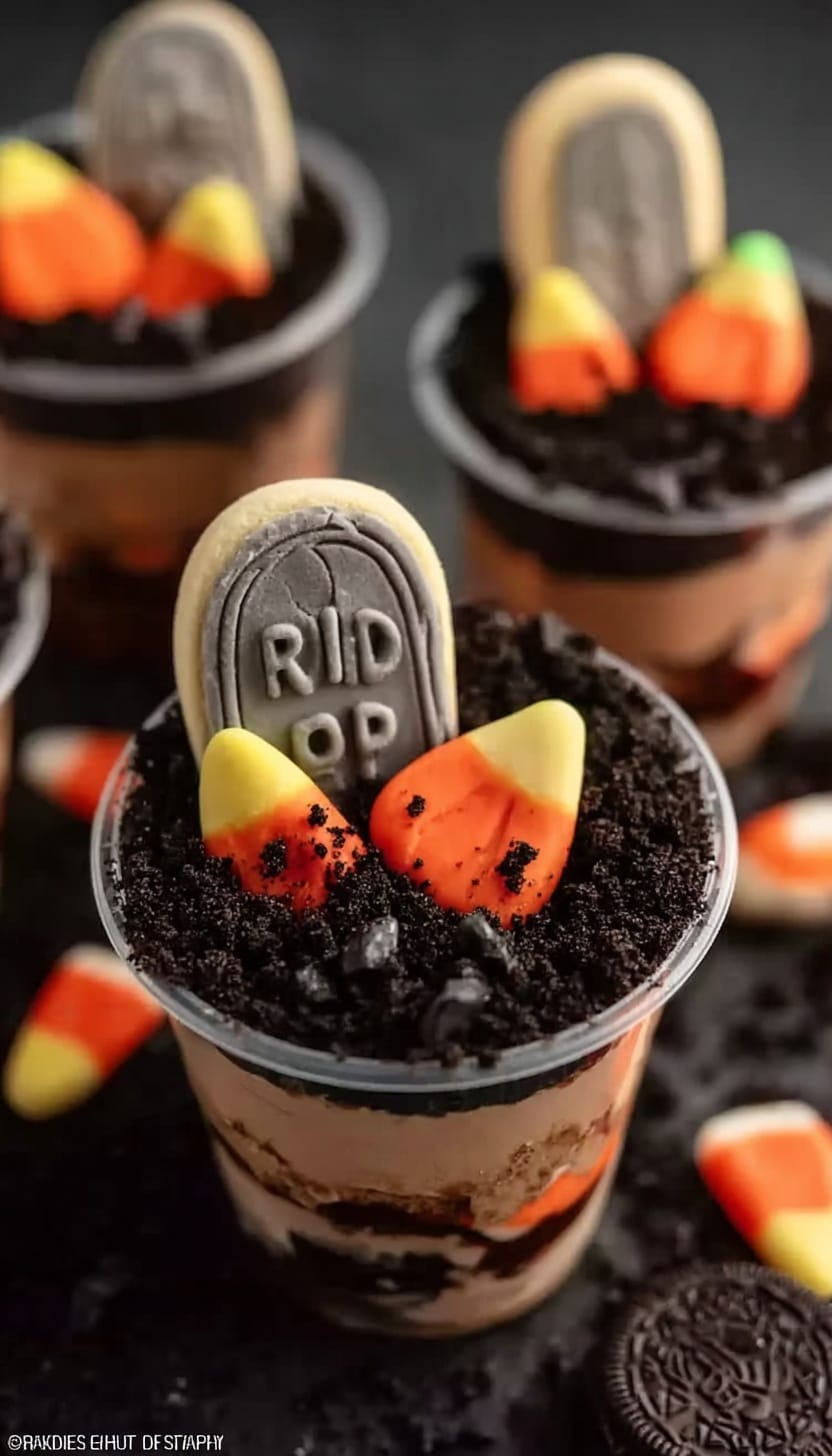 Halloween Dirt Cups Recipe - Recipe Image
