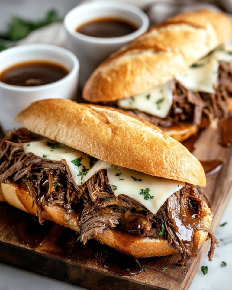 Crockpot French Dip Sandwiches Recipe