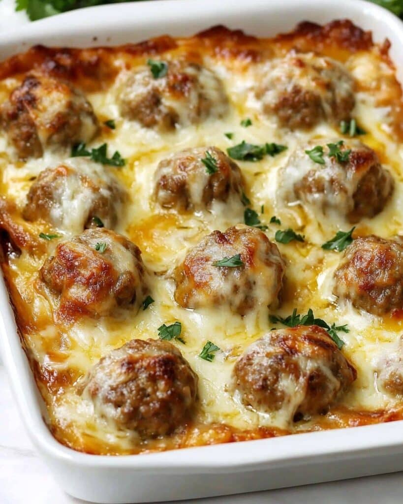 Dump-and-Bake Meatball Casserole Recipe
