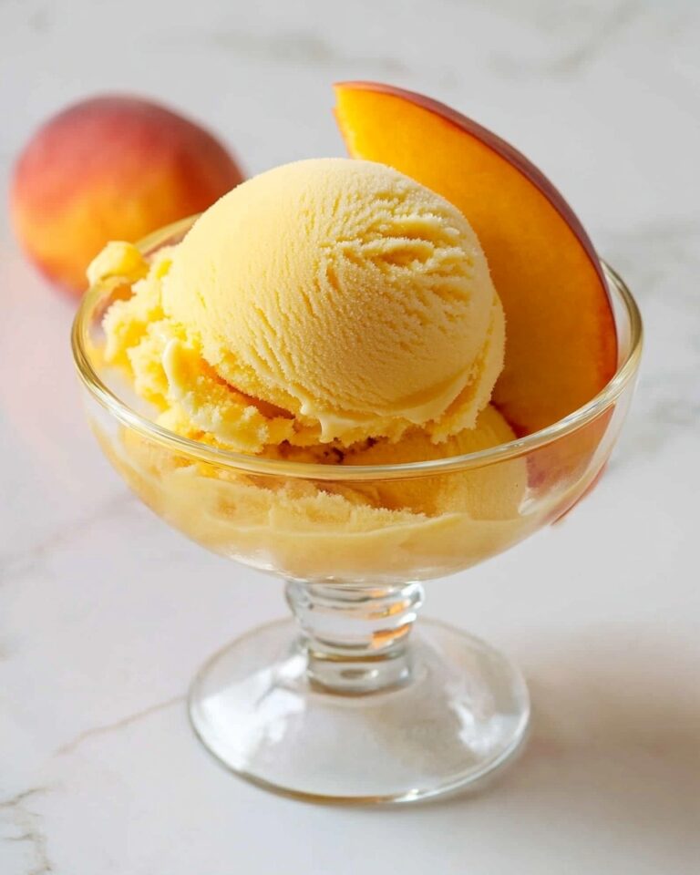 The Best Peach Sorbet Without an Ice Cream Maker Recipe