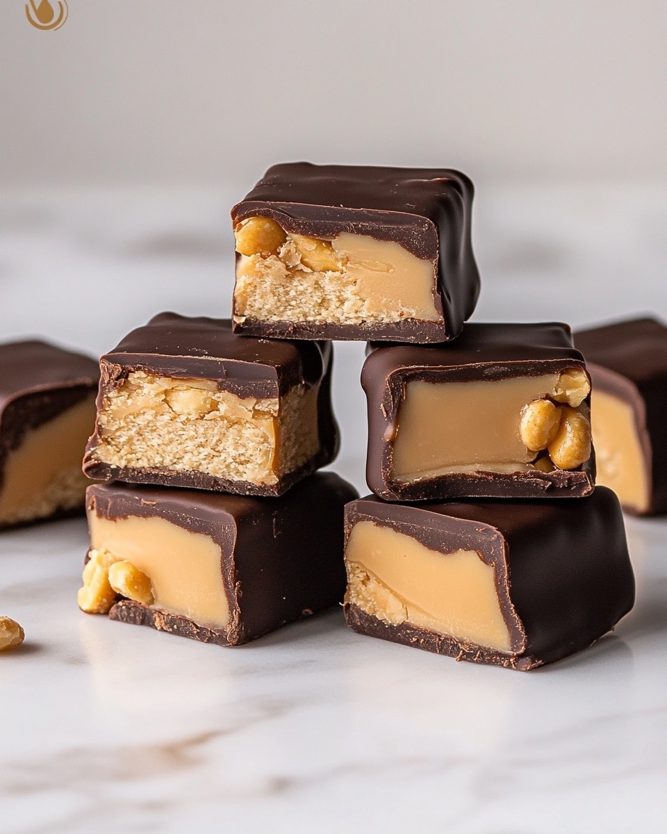 Homemade Snickers Bar Recipe - Recipe Image