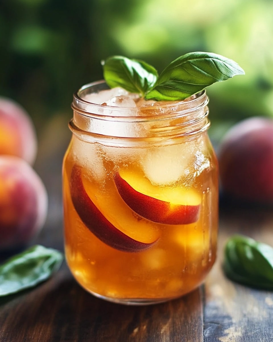 Sweet Southern Peach Tea Recipe - Recipe Image