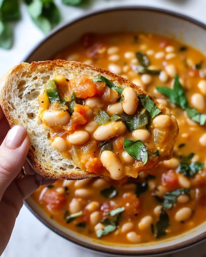 Creamy Tomato White Bean Stew Recipe