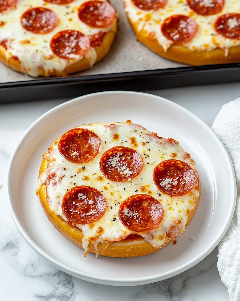 Homemade Pizza Bagels Recipe - Recipe Image