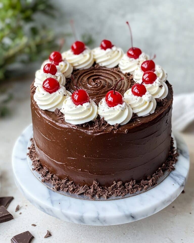 Vertical Black Forest Swiss Roll Recipe