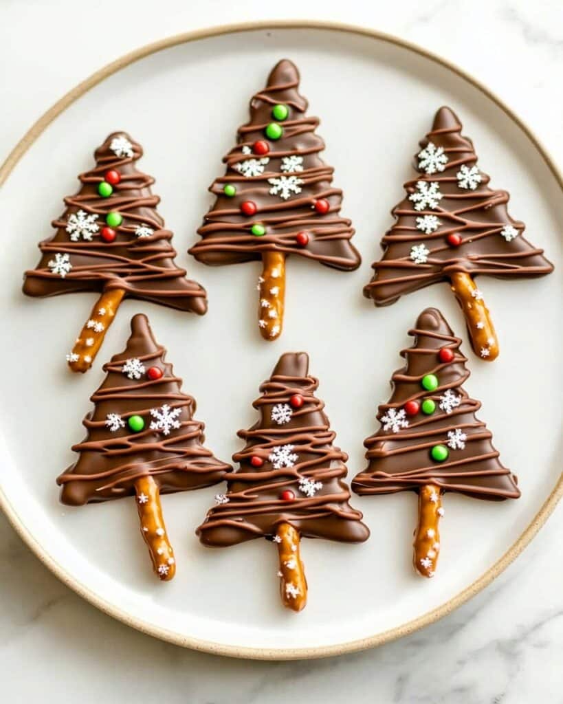 Dark Chocolate Christmas Trees Recipe