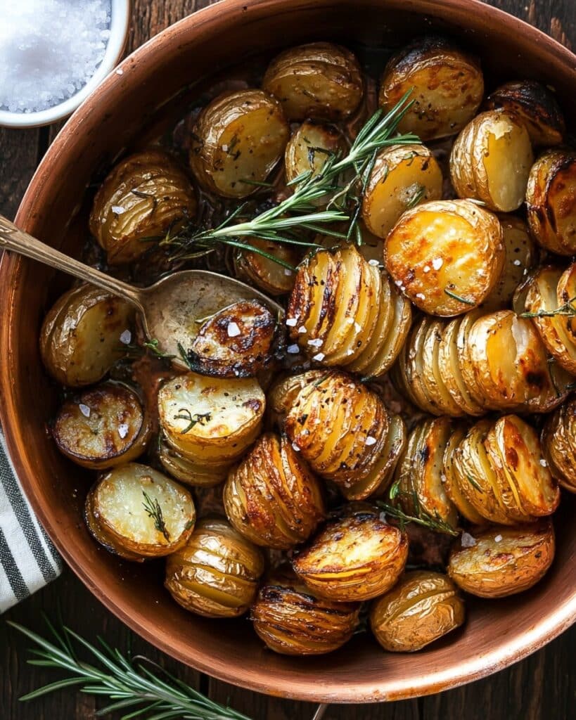 Crispy Rosemary Butter Roasted Potatoes Recipe
