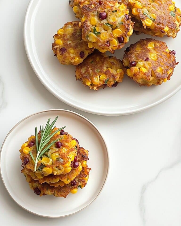 Cranberry & Rosemary Corn Fritters Recipe