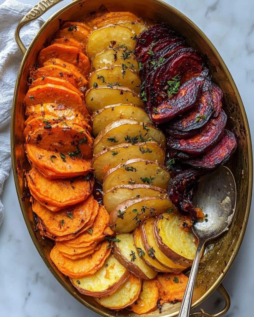 Cheesy Root Vegetable Gratin Recipe