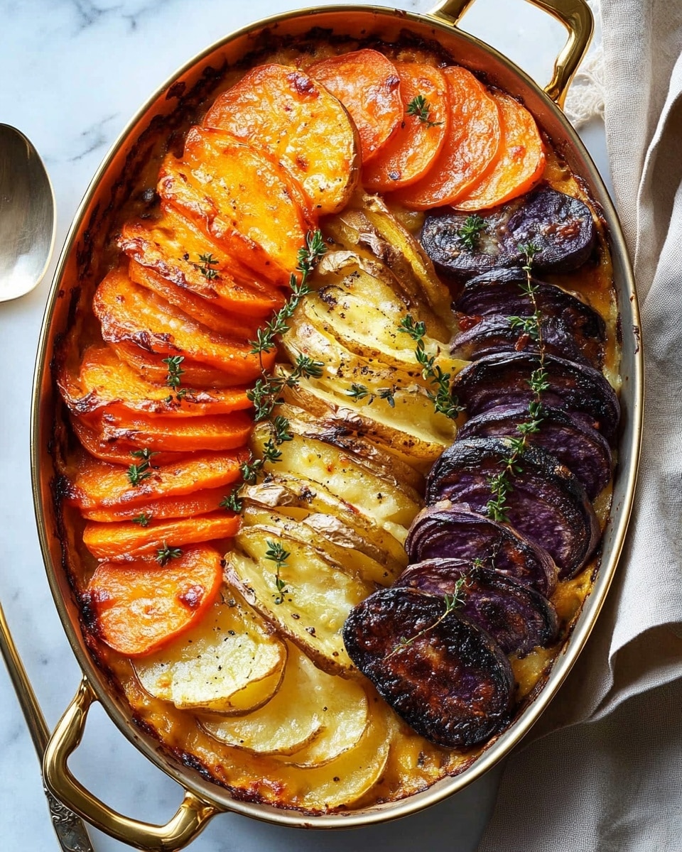 Cheesy Root Vegetable Gratin Recipe - Recipe Image