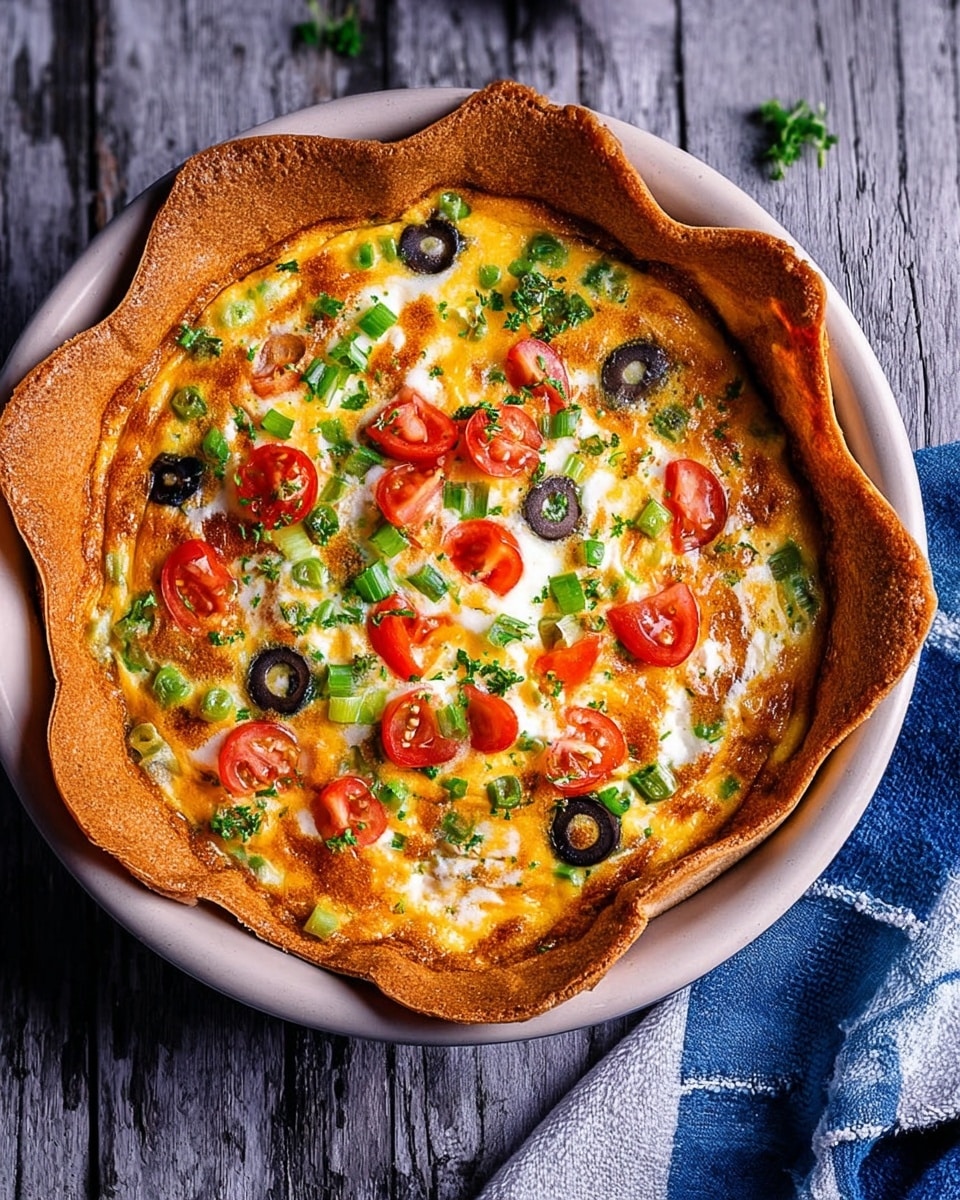 Baked Egg Tortilla (Tortilla Quiche) Recipe - Recipe Image