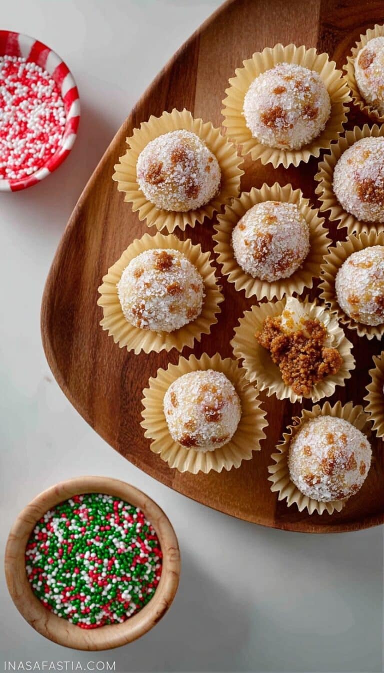 No-Bake Gingerbread Cookie Balls Recipe