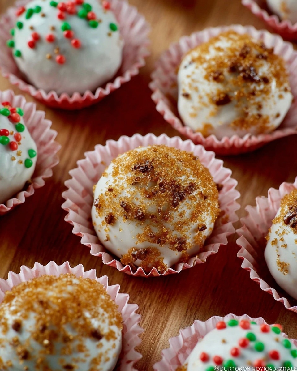 No-Bake Gingerbread Cookie Balls Recipe - Recipe Image