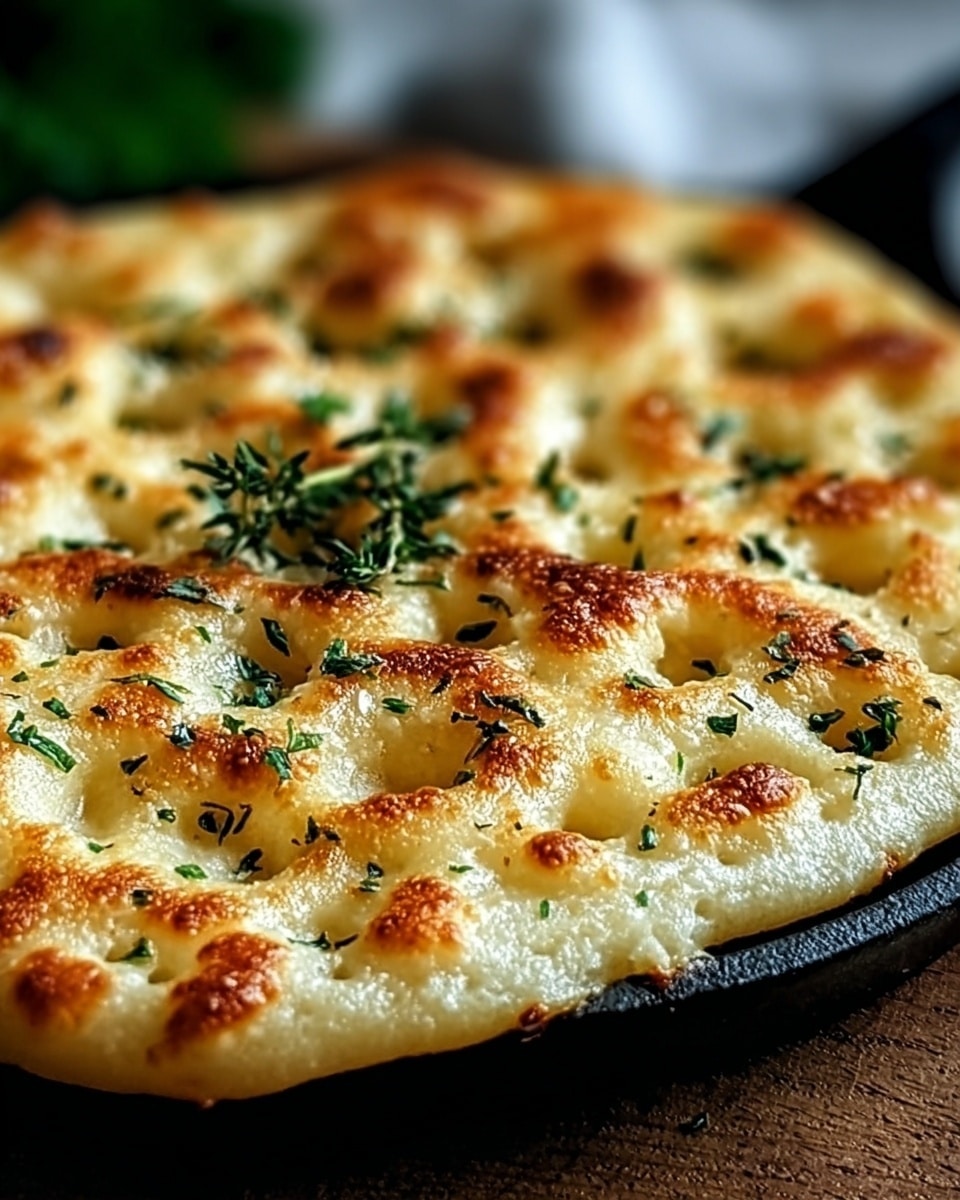 Garlic Keto Flatbread Recipe - Recipe Image